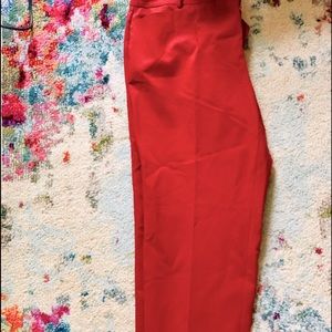 Orange straight leg Eloquii pants